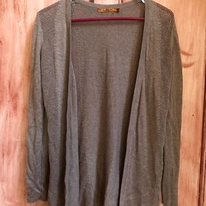 Belldini taupe cotton blend cardigan sweater
